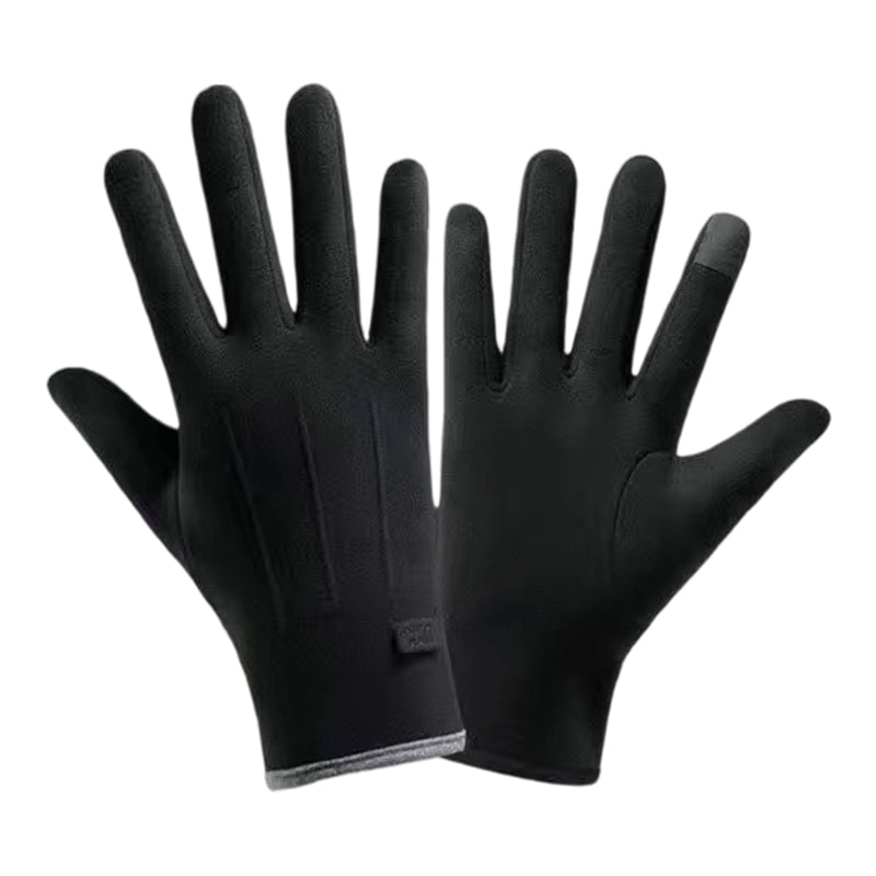 Gants chauds et coupe-vent avec fonction écran tactile et prise antidérapante