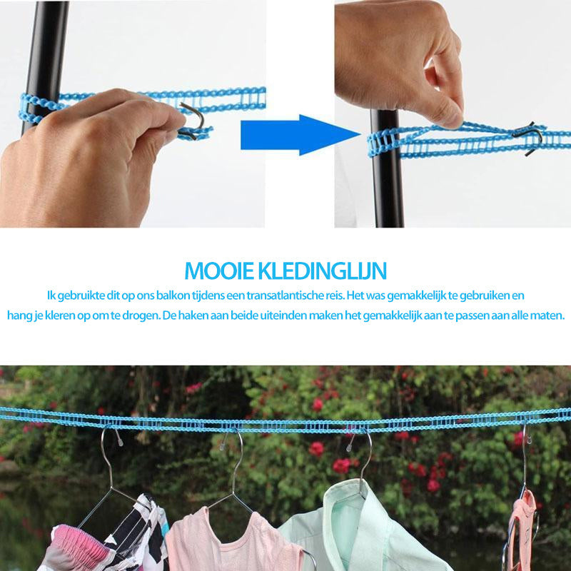 🧺 ACHETEZ 1, OFFERT 1 ! 🌬️ Corde à Linge Coupe-Vent & Antidérapante – Séchage Rapide, Accroche Sécurisée & Installation Facile ☀️