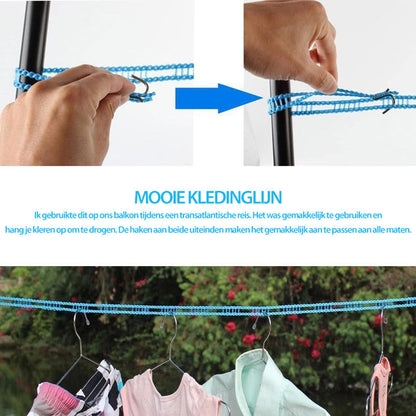 🧺 ACHETEZ 1, OFFERT 1 ! 🌬️ Corde à Linge Coupe-Vent & Antidérapante – Séchage Rapide, Accroche Sécurisée & Installation Facile ☀️