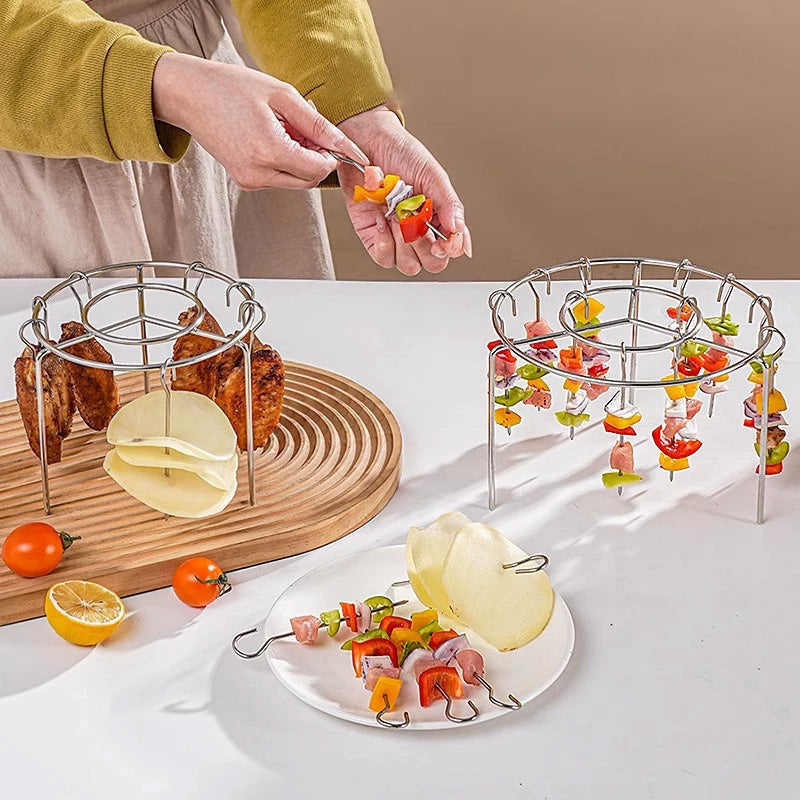 Ensemble de grilles de cuisson multifonction en acier inoxydable 316 pour friteuse à air chaud