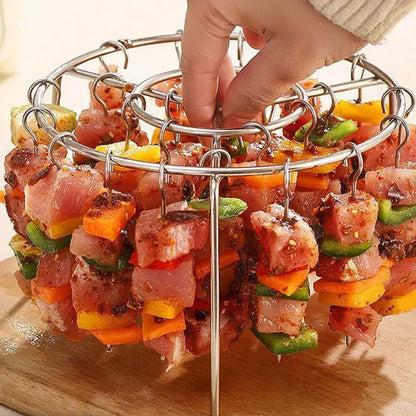 🍟 50% DE RÉDUCTION 🔥 Grilles de cuisson inox 316 pour friteuse à air – Multi-niveaux, antiadhésives & faciles à nettoyer – Compatibles avec la plupart des modèles ✨🍗