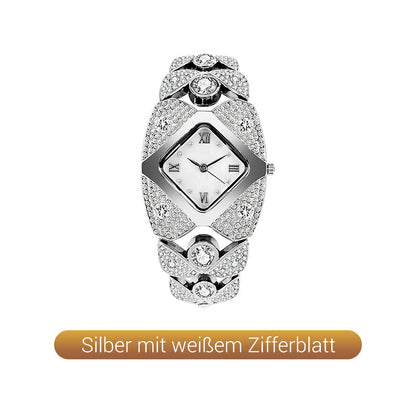 ⌚60% de réduction🔥Montre-bracelet rétro à quartz avec strass scintillants