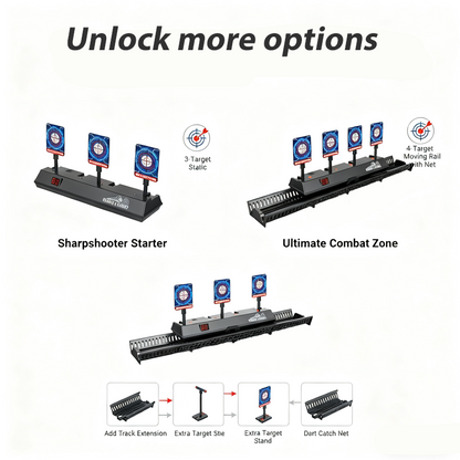 ⏳Offre spéciale à durée limitée⏰Jeu de Cibles de Tir Automatique avec Rail Mobile
