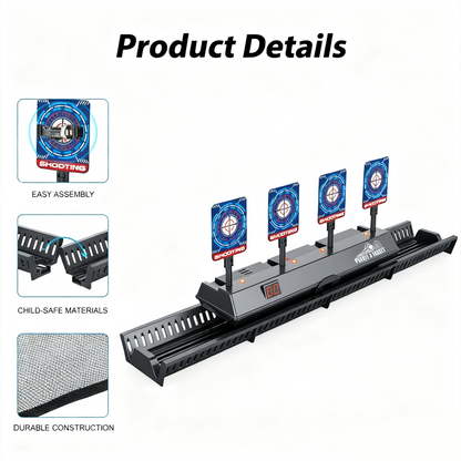⏳Offre spéciale à durée limitée⏰Jeu de Cibles de Tir Automatique avec Rail Mobile
