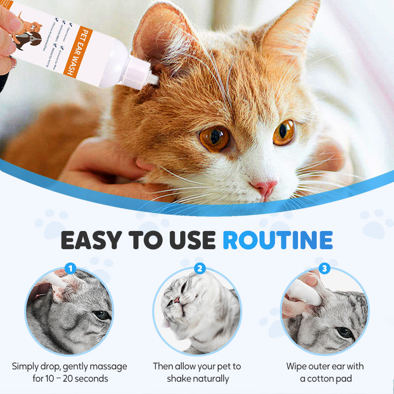 📢📢Achetez-en 2 obtenez-en 1 gratuit🔥🔥Nettoyant pour oreilles pour chiens et chats