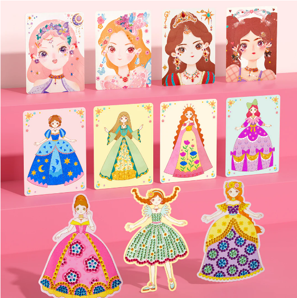 Ensemble de jeu d'habillage et de maquillage de princesse fantastique 3 en 1