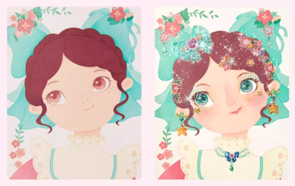Ensemble de jeu d'habillage et de maquillage de princesse fantastique 3 en 1