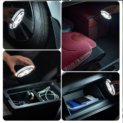 🔥 50% DE RÉDUCTION ! ✨ Lampe Voiture Magnétique - Rechargeable Type-C, 6 Modes Lumineux, Installation Sans Outil 🚗💡
