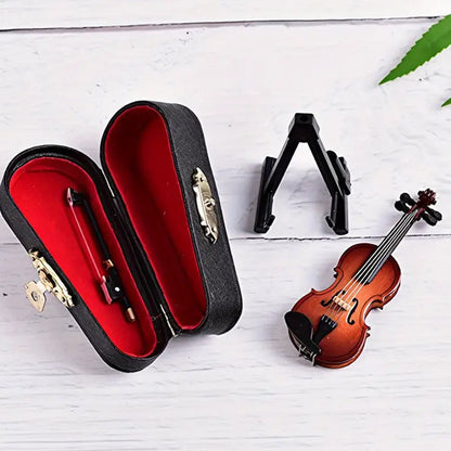 -50% 🎄 Ornement Mini Violon Modèle – Détails Exquis, Idéal comme Cadeau de Diplômé & Décoration de Fêtes ✨📦