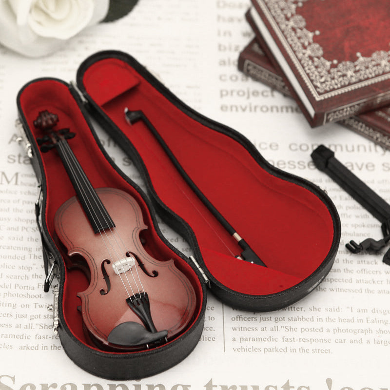 -50% 🎄 Ornement Mini Violon Modèle – Détails Exquis, Idéal comme Cadeau de Diplômé & Décoration de Fêtes ✨📦