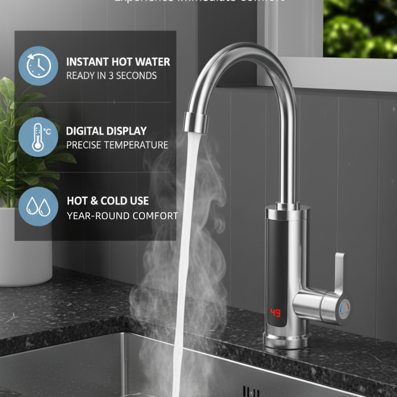 Robinet de chauffe-eau instantané sans réservoir