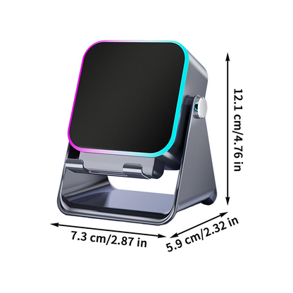 🔥VENTE LIMITÉE 50 % DE RÉDUCTION🔥🎵 Enceinte 5-en-1 avec support téléphone – Son par induction, recharge et lumière d’ambiance, tout en un !