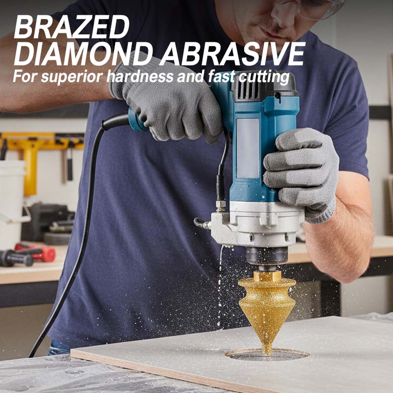 Fraise À Chanfreiner Diamantée pour Meuleuse d'Angle