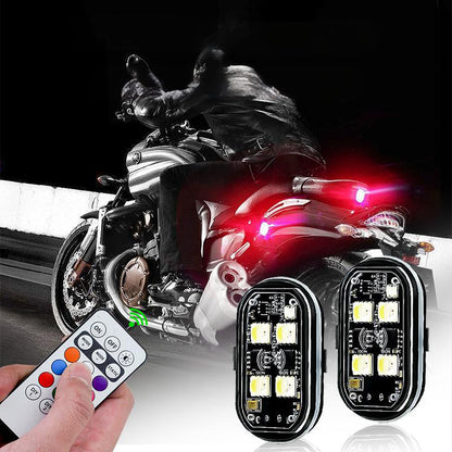 Feu d'avertissement LED portable pour voiture avec télécommande