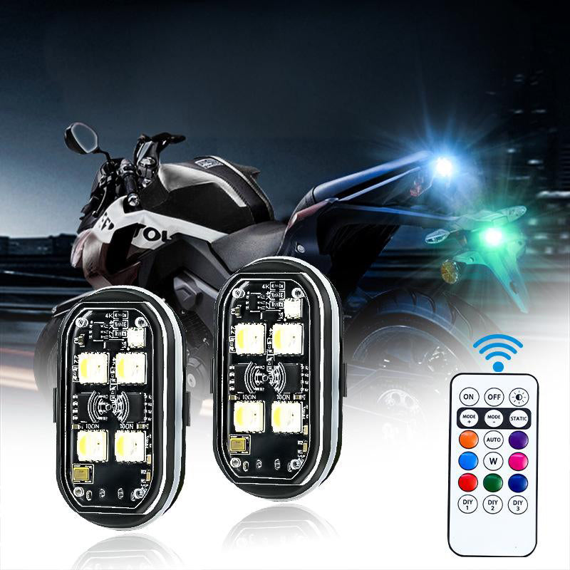 Feu d'avertissement LED portable pour voiture avec télécommande