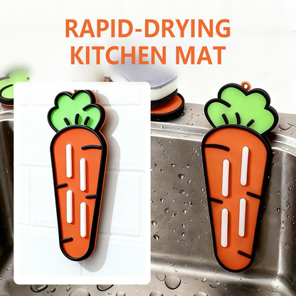 💥 Soldes de Noël -50% 💥 Tapis de Séchage Multi-Usage en Silicone pour Cuisine 🍽️