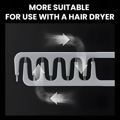 🥳VENTE CHAUDE 2026🥳💞+50K VENDUS!💧 Peigne volumisant à dents larges – Peigne coiffant professionnel pour hommes et femmes