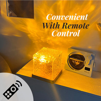 🎁 Cadeaux Priviléges de Noël🎄 PROJECTEUR ONDES ROTATIF - Effet Océan Dynamique, 16 Couleurs Changeantes, Parfait pour Soins Bébé et Décoration Chambre 🌙🚤💫