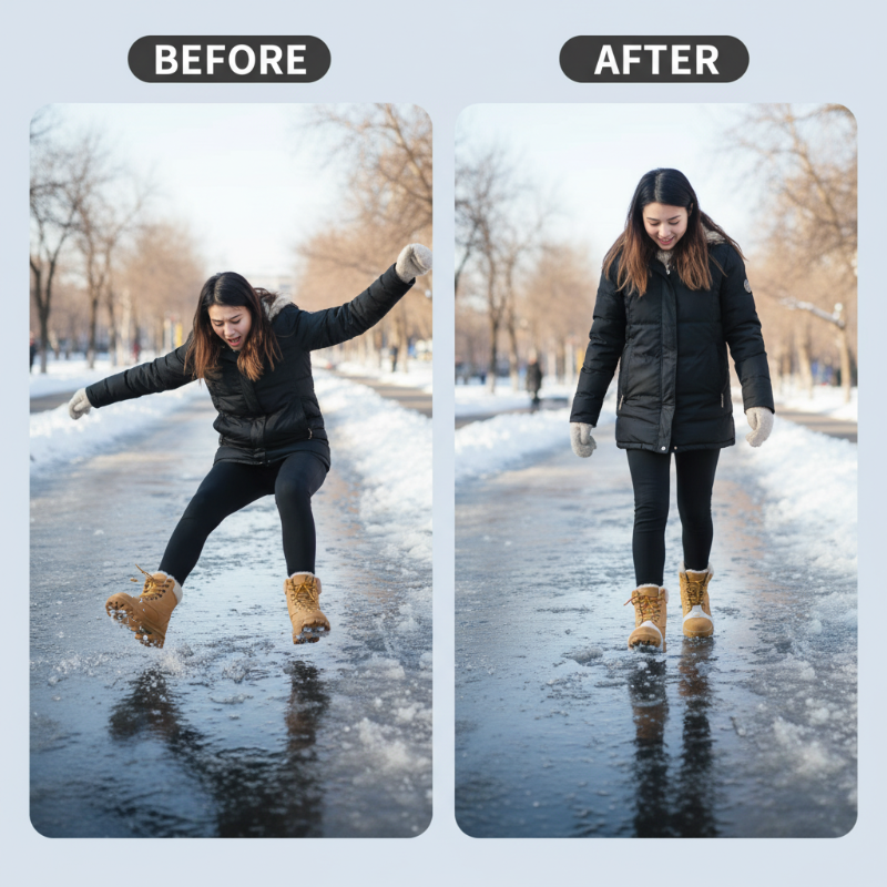 Crampons universels à 5 dents pour chaussures et bottes