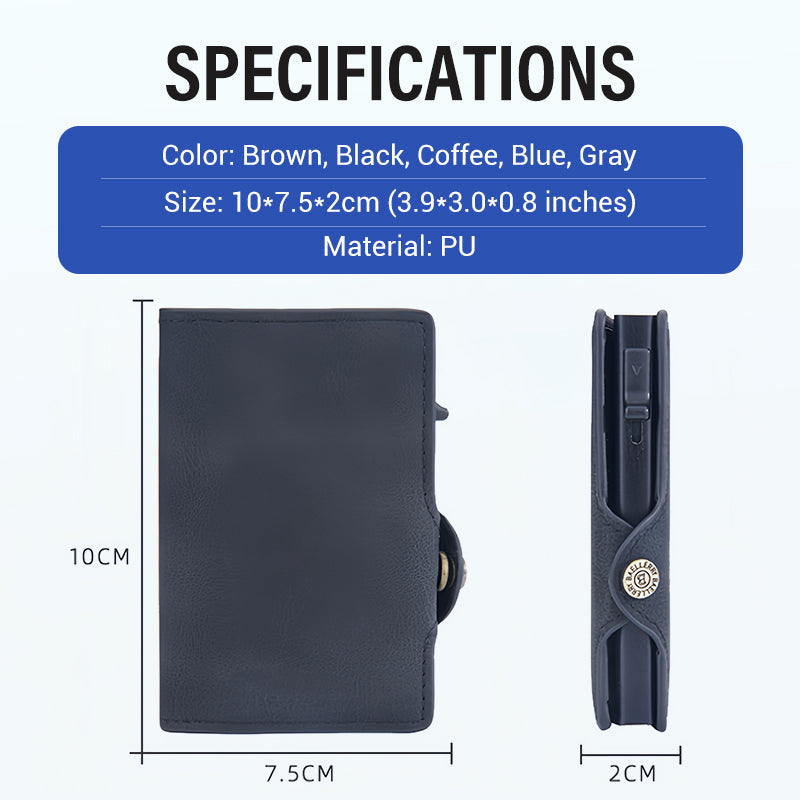 💼Achetez plus, obtenez plus gratuitement – 😎Portefeuille Homme en Cuir PU avec Fermeture Magnétique & Protection RFID ! 🔒