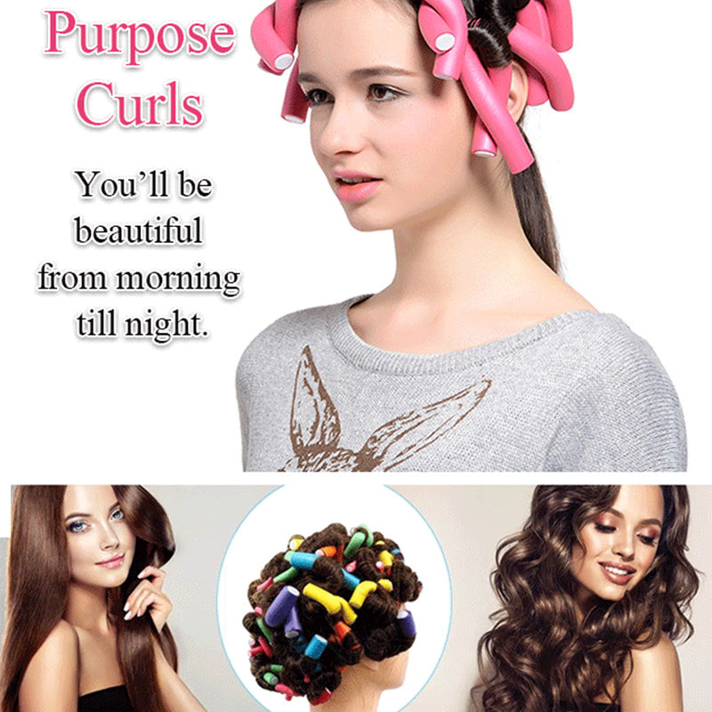 10 Pièces Bigoudi en Éponge Universel