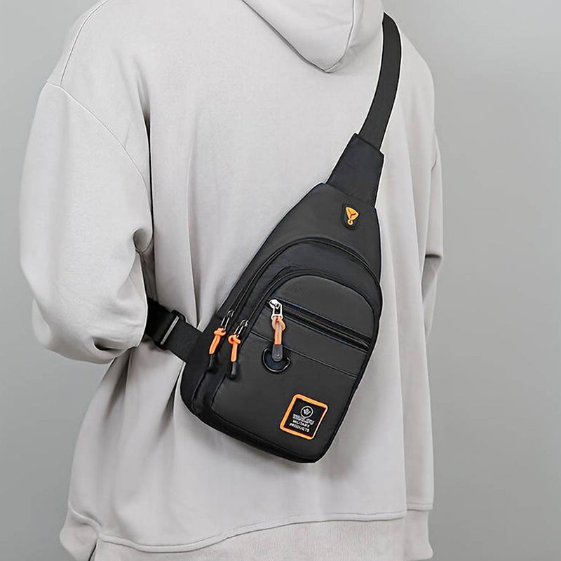🧳✨ PROMO FLASH -50% ! Sac à Bandoulière Multi-Poches Résistant à l'Eau – Imperméable, Sangle Réglable, Prise Casque, Léger 0.18kg, Idéal Voyage & Quotidien