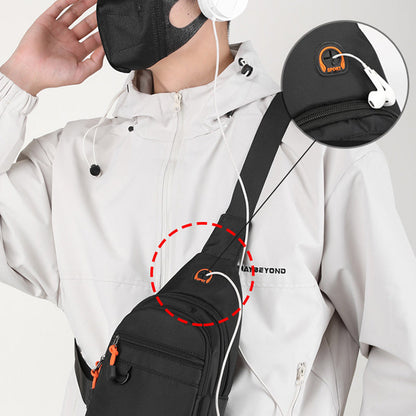 🧳✨ PROMO FLASH -50% ! Sac à Bandoulière Multi-Poches Résistant à l'Eau – Imperméable, Sangle Réglable, Prise Casque, Léger 0.18kg, Idéal Voyage & Quotidien