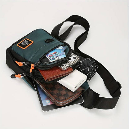 🧳✨ PROMO FLASH -50% ! Sac à Bandoulière Multi-Poches Résistant à l'Eau – Imperméable, Sangle Réglable, Prise Casque, Léger 0.18kg, Idéal Voyage & Quotidien