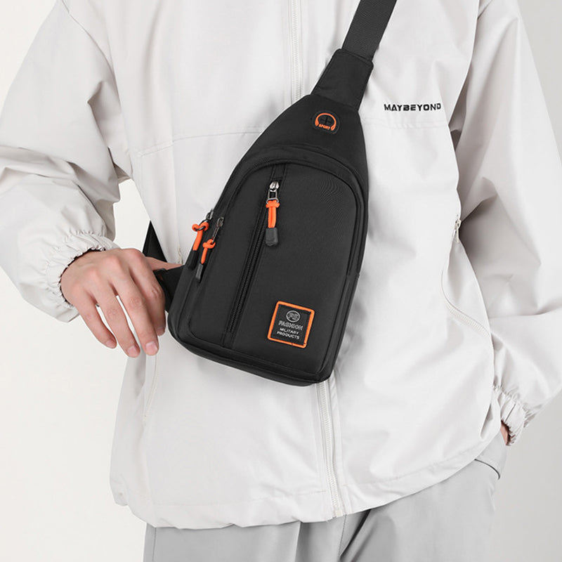 🧳✨ PROMO FLASH -50% ! Sac à Bandoulière Multi-Poches Résistant à l'Eau – Imperméable, Sangle Réglable, Prise Casque, Léger 0.18kg, Idéal Voyage & Quotidien
