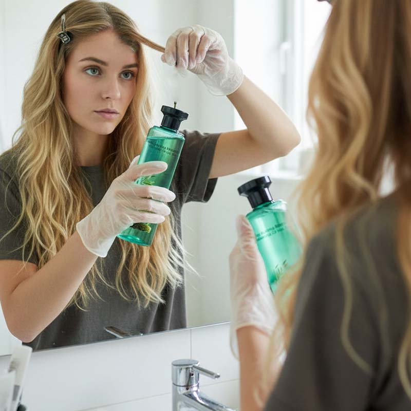 🎄 Offre Spéciale de Noël ! 🎁 COLORATION BOTANIQUE - 98% d'Ingrédients d'Origine Naturelle, Couverture des Cheveux Blancs et Brillance Intense, Soin Végétal aux Huiles Essentielles 🌸🧴