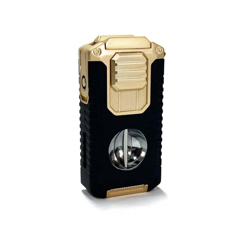 Briquet torche rechargeable 5 en 1 avec coupe-cigare