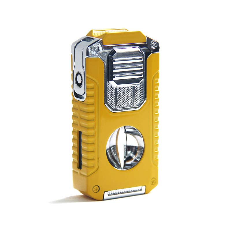 Briquet torche rechargeable 5 en 1 avec coupe-cigare