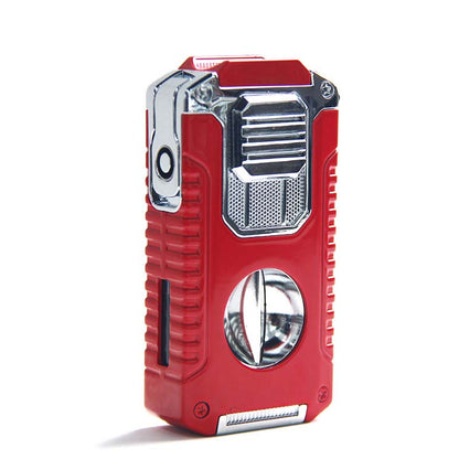Briquet torche rechargeable 5 en 1 avec coupe-cigare