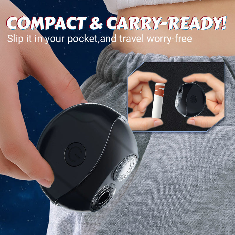 📢📢60 % de réduction !!!✨ Rasoir électrique multifonction portable – Lames double anneau, étanche IPX4 & design UFO compact 🪒⚡