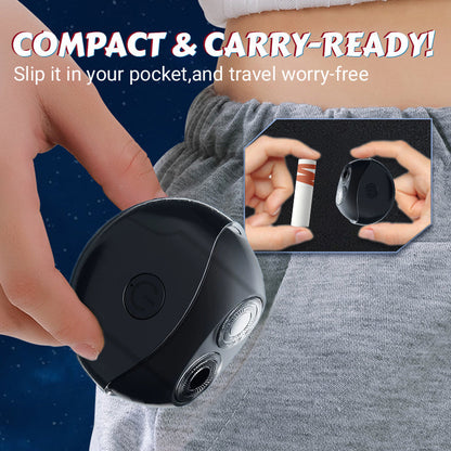 📢📢60 % de réduction !!!✨ Rasoir électrique multifonction portable – Lames double anneau, étanche IPX4 & design UFO compact 🪒⚡