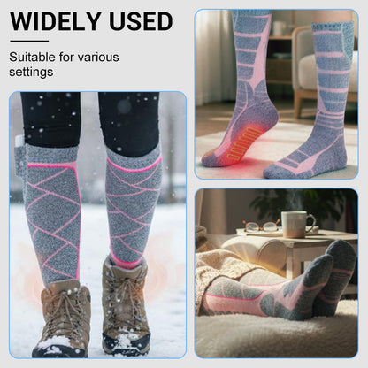 Chaussettes chauffées avec batteries rechargeables de 5000mAh - Confort hivernal ultime pour chaque aventure