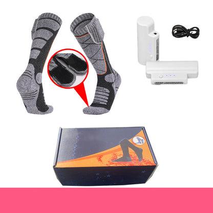 Chaussettes chauffées avec batteries rechargeables de 5000mAh - Confort hivernal ultime pour chaque aventure