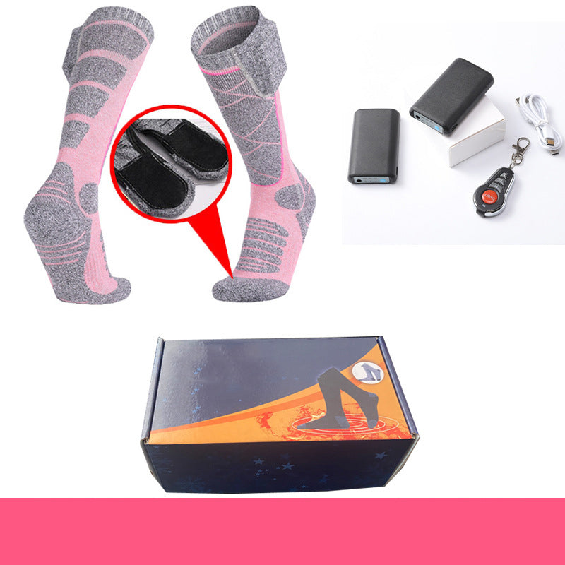 Chaussettes chauffées avec batteries rechargeables de 5000mAh - Confort hivernal ultime pour chaque aventure