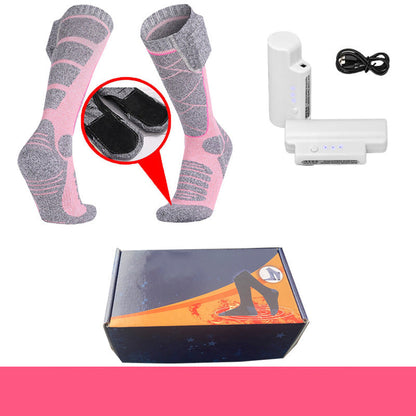 Chaussettes chauffées avec batteries rechargeables de 5000mAh - Confort hivernal ultime pour chaque aventure