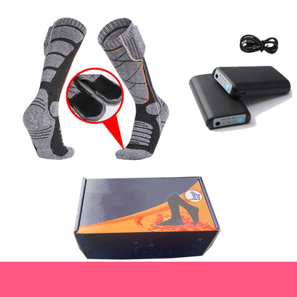 Chaussettes chauffées avec batteries rechargeables de 5000mAh - Confort hivernal ultime pour chaque aventure