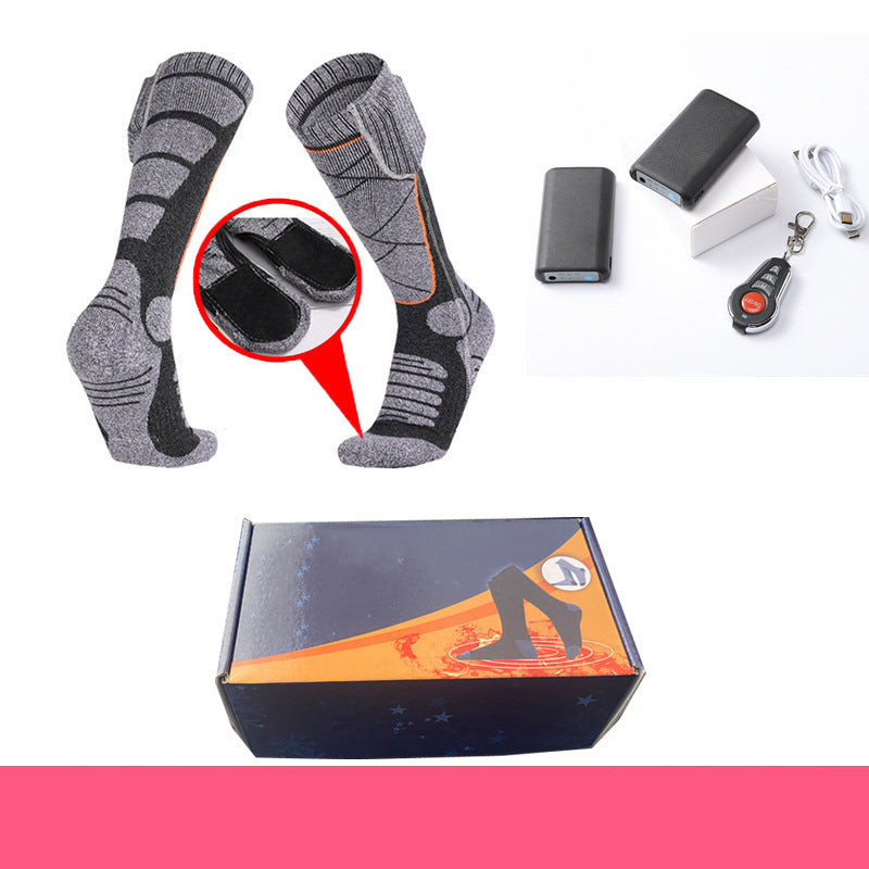 Chaussettes chauffées avec batteries rechargeables de 5000mAh - Confort hivernal ultime pour chaque aventure
