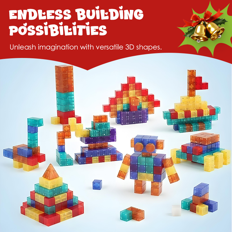 Jeu de blocs de construction magnétiques pour enfants