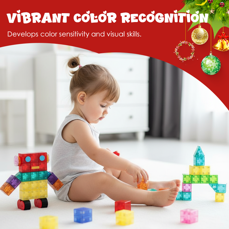 Jeu de blocs de construction magnétiques pour enfants