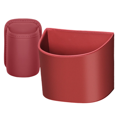 🔥 50 % DE RÉDUCTION ! Porte-gobelet universel en cuir pour portière de voiture – Cuir PU haut de gamme, attache sécurisée & compatible avec bouteilles, smartphones et plus encore 🚗☕
