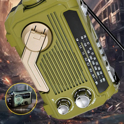 📻 60% DE RÉDUCTION ! 🔦 Radio Portable Multifonctionnelle à Manivelle – Urgences, Musique, Éclairage LED & Charge USB ⚡