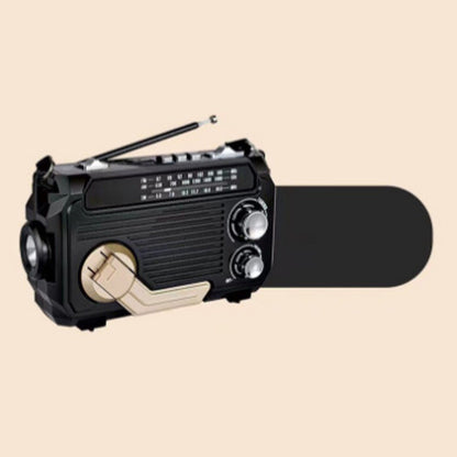 📻 60% DE RÉDUCTION ! 🔦 Radio Portable Multifonctionnelle à Manivelle – Urgences, Musique, Éclairage LED & Charge USB ⚡