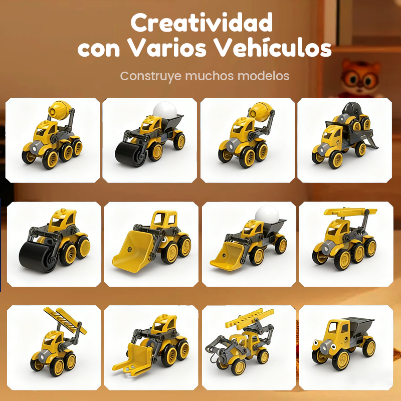 🌟Ensemble de construction magnétique de véhicules pour enfants