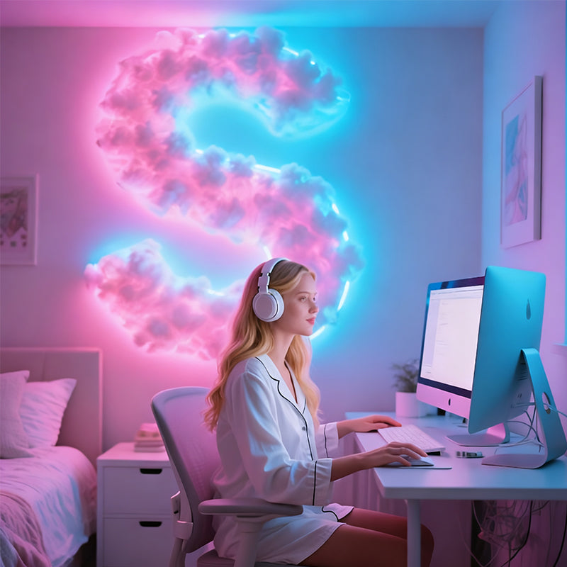 DIY Décor Lumineux Nuage Orageux LED avec Alimentation USB