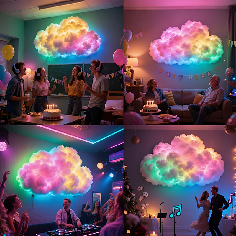 DIY Décor Lumineux Nuage Orageux LED avec Alimentation USB