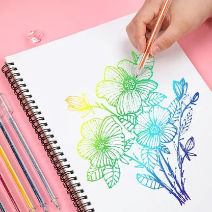 📢📢49 % de réduction !!!✨Set de Stylos Gel Pailletés Biodégradables 🎨 Écriture Douce, Couleurs Éclatantes & Idéal pour DIY, Coloriage & Créativité !